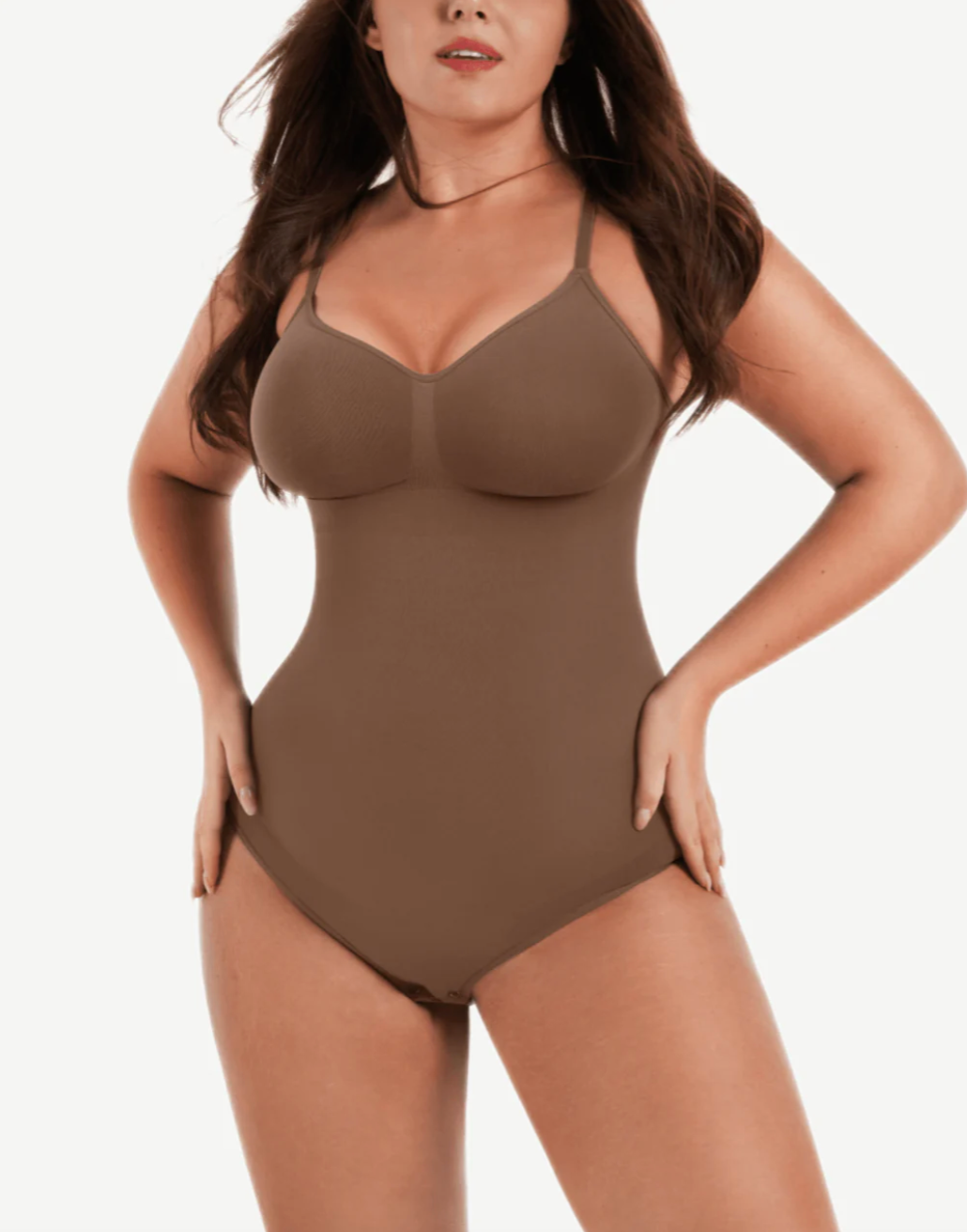 Tummy Control Shapewear Adjustable Straps Seamless Thong Body Shaper