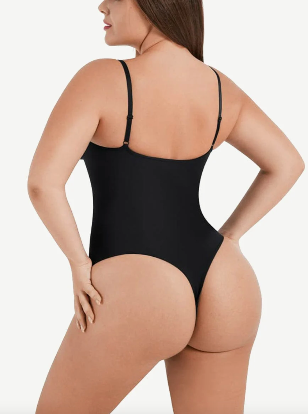 Tummy Control Shapewear Adjustable Straps Seamless Thong Body Shaper