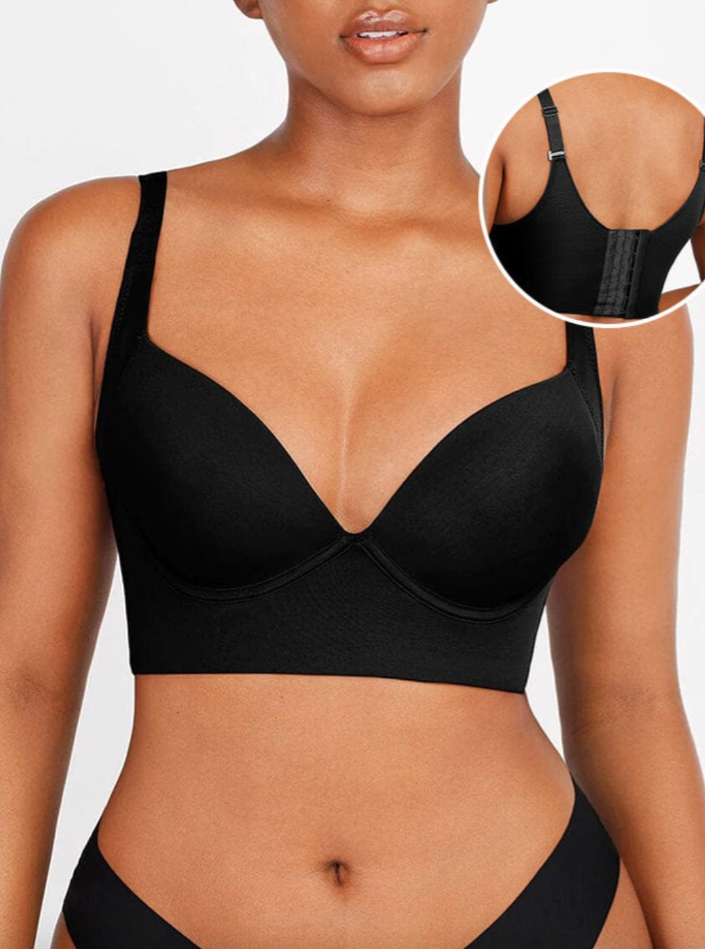 Deep Cup Bra Hides Back Fat